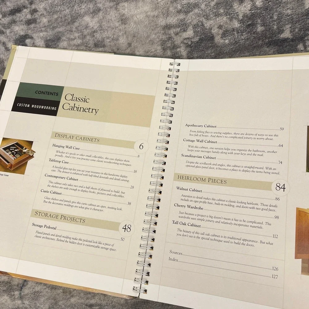 Woodsmith Classic Cabinetry Custom Woodworking Book Oxmoor House DIY Plans Guide